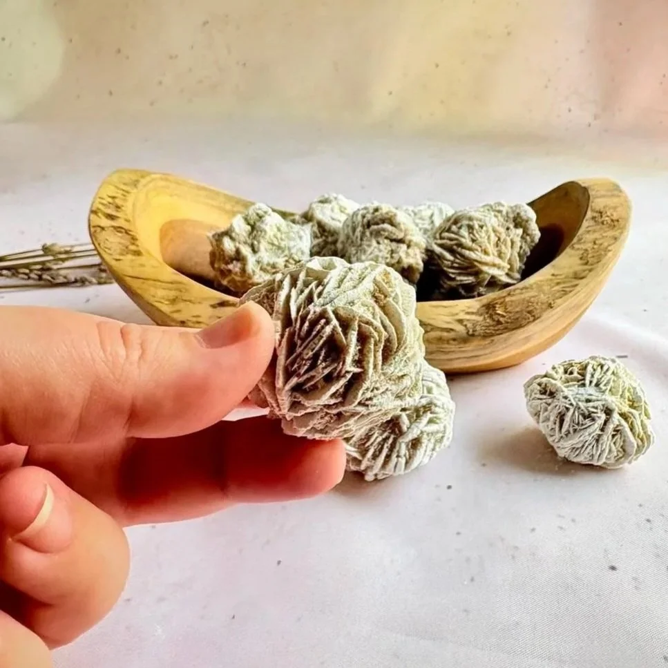 Desert Rose gypsum crystal with natural rose-like formation
