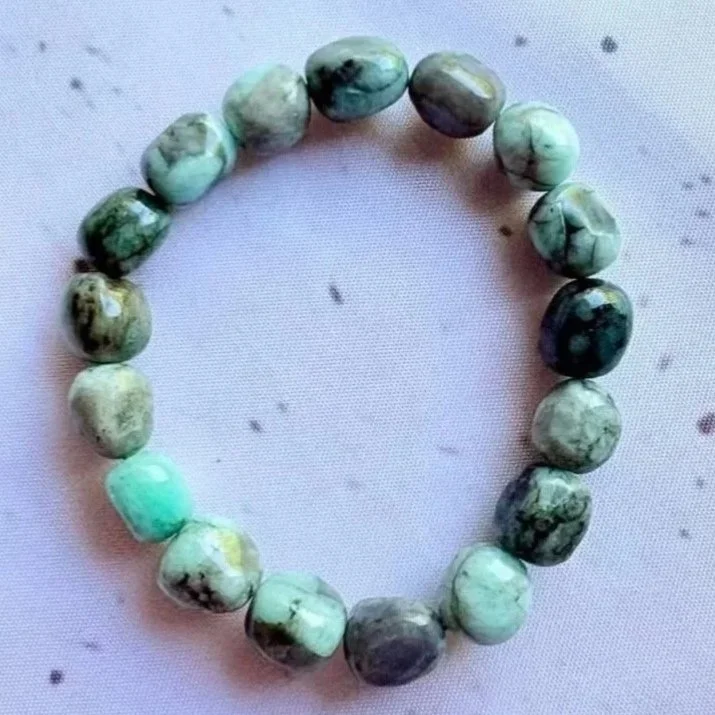 Emerald | Tumble Bead Bracelet