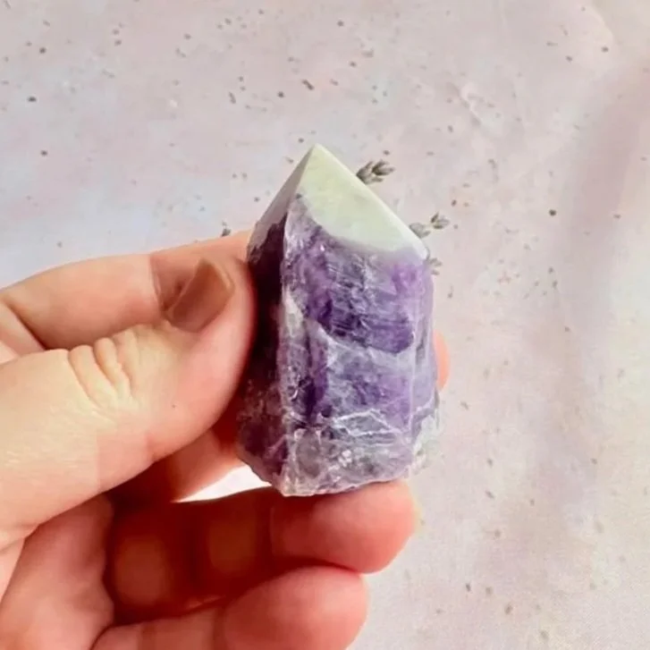 Polished Chevron Amethyst tower suitable for crystal collections and gifting