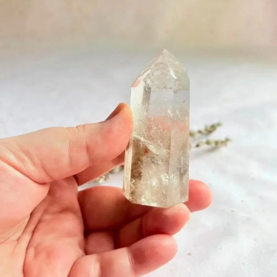 Exact Smokey Quartz crystal generator with natural inclusions