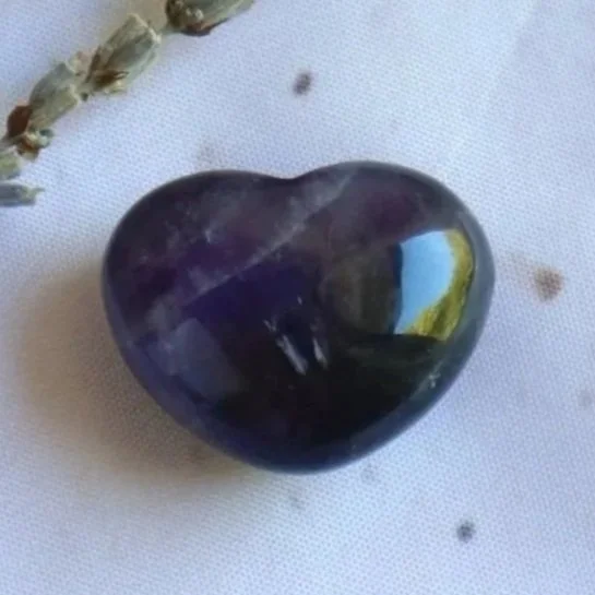 Chevron Amethyst | Puff Heart