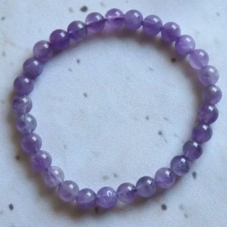 Amethyst | Round Bead Bracelet