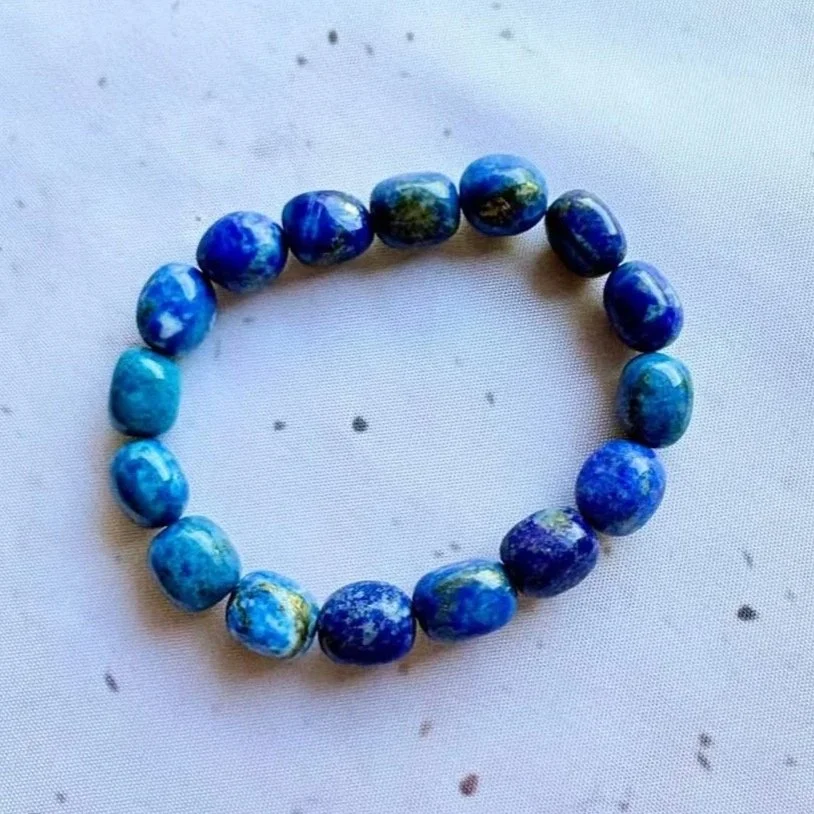 Lapis Lazuli Tumble Bead Bracelet