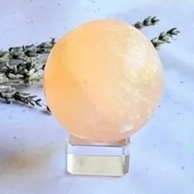 Peach Satin Spar Sphere | 3.5cm