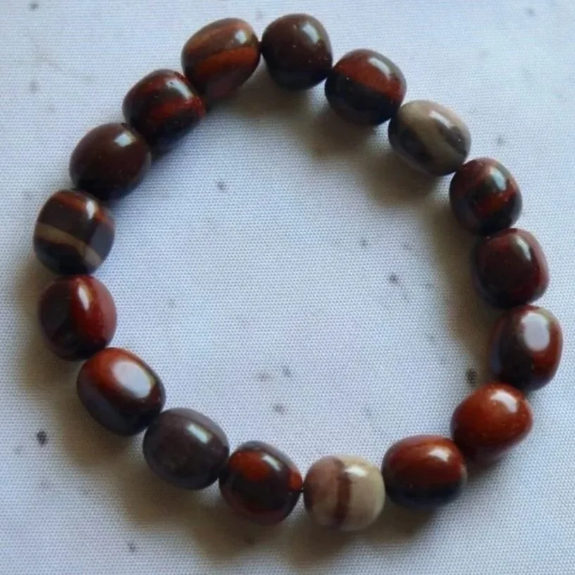 Australian Print Stone | Tumble Bead Bracelet