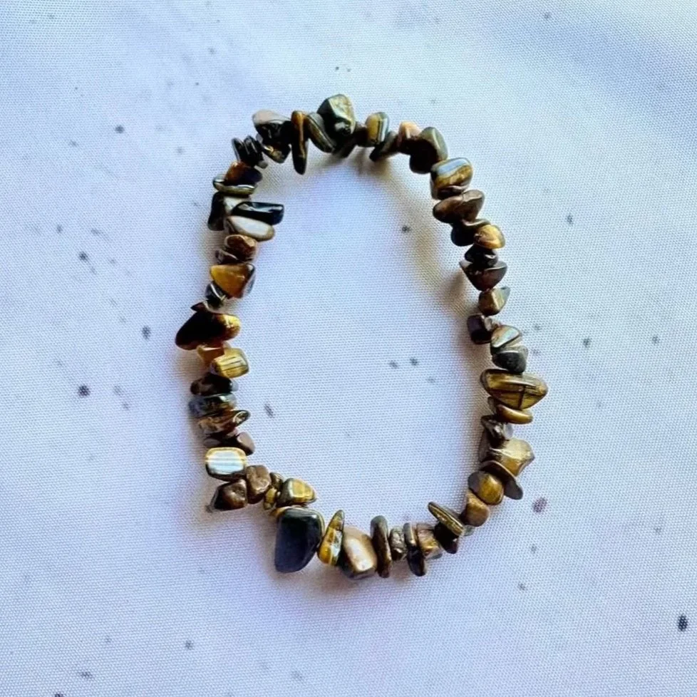 Tiger's Eye Chip Bracelet