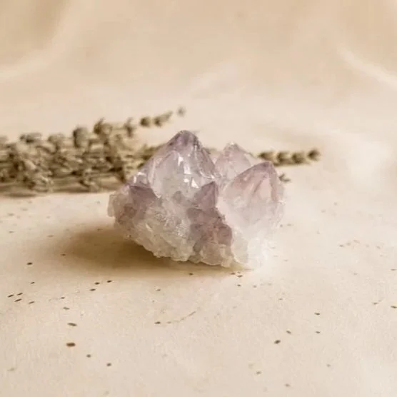 Sparkling Spirit Quartz crystal cluster covered in tiny natural crystal points
