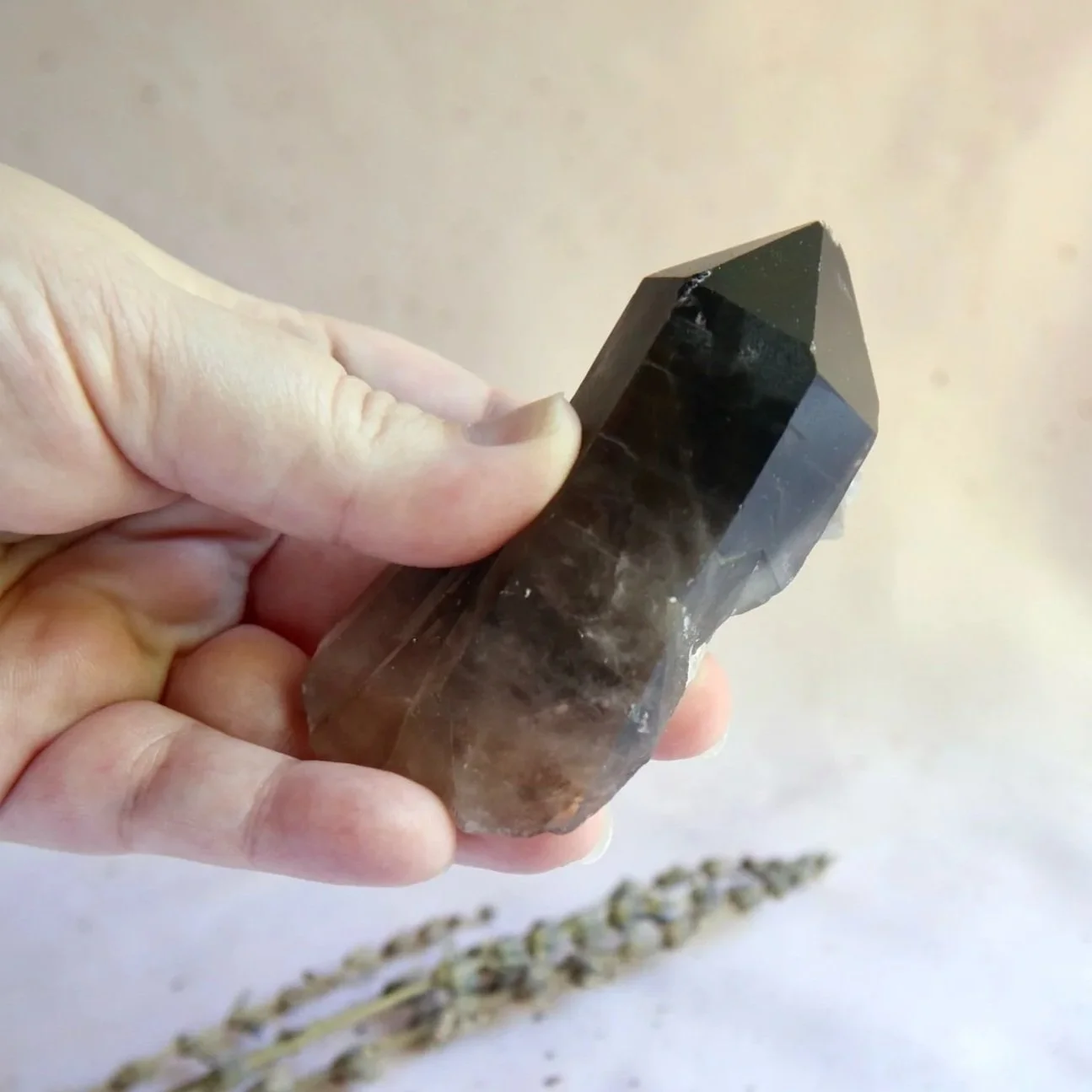 Smokey Quartz crystal cluster, exact piece shown in photographs