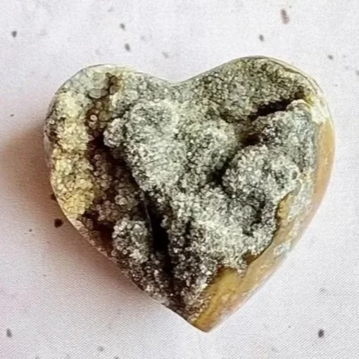 Black Amethyst Druzy Heart | 6cm