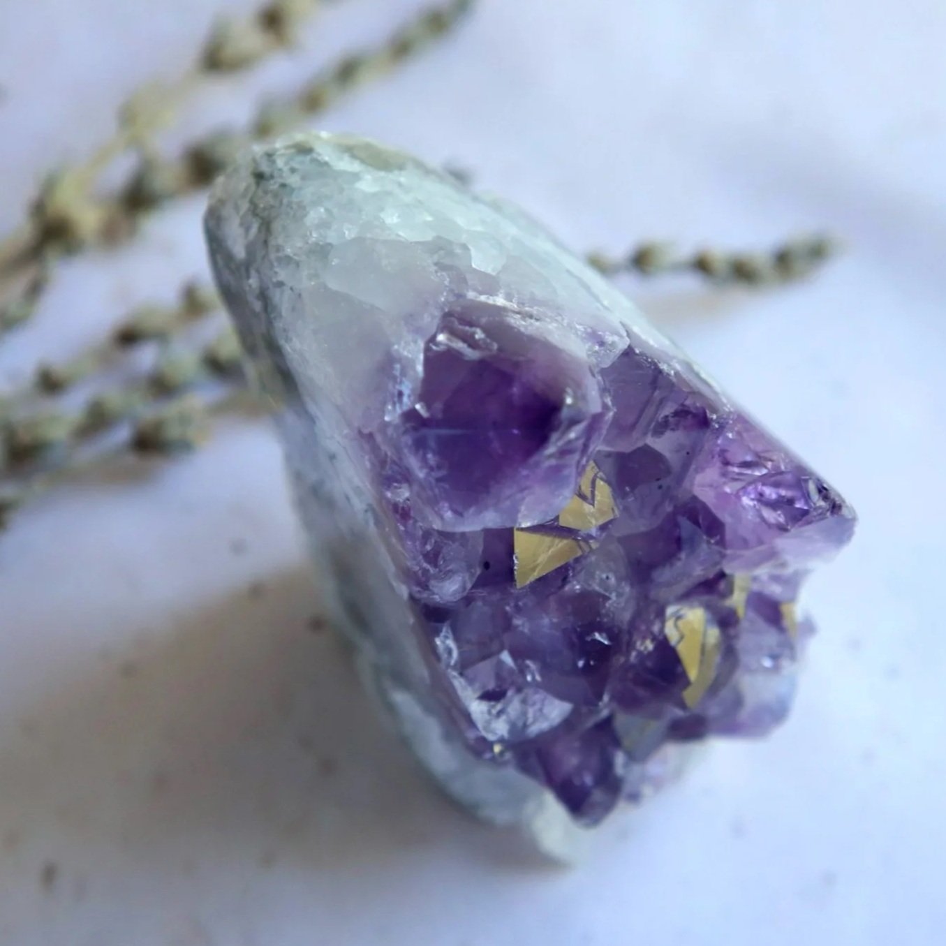 Exact Amethyst Crystal Cluster for crystal collections, meditation and peaceful spaces