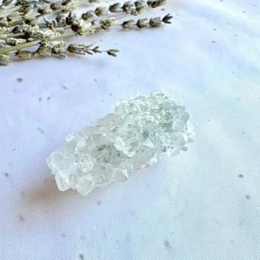 White Apophyllite Crystal Cluster