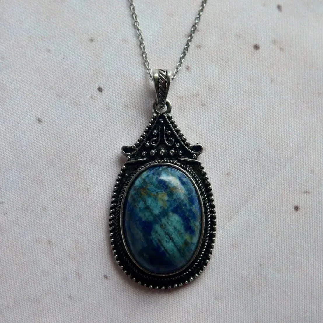 Lapis Lazuli | Oval Necklace