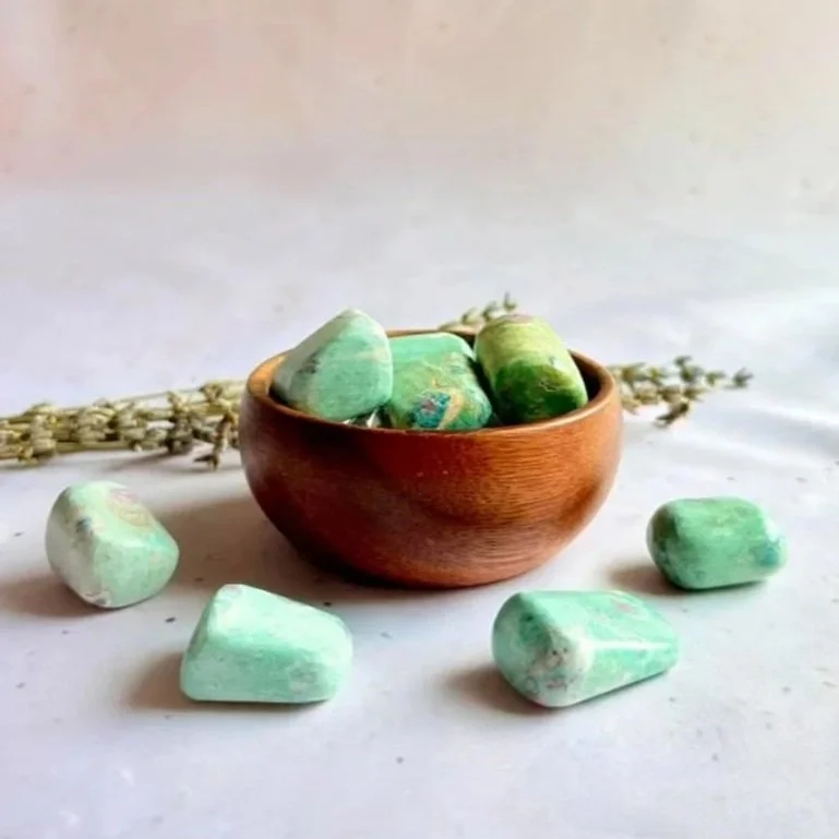 Natural Ruby in Fuchsite tumbled crystal for everyday carry