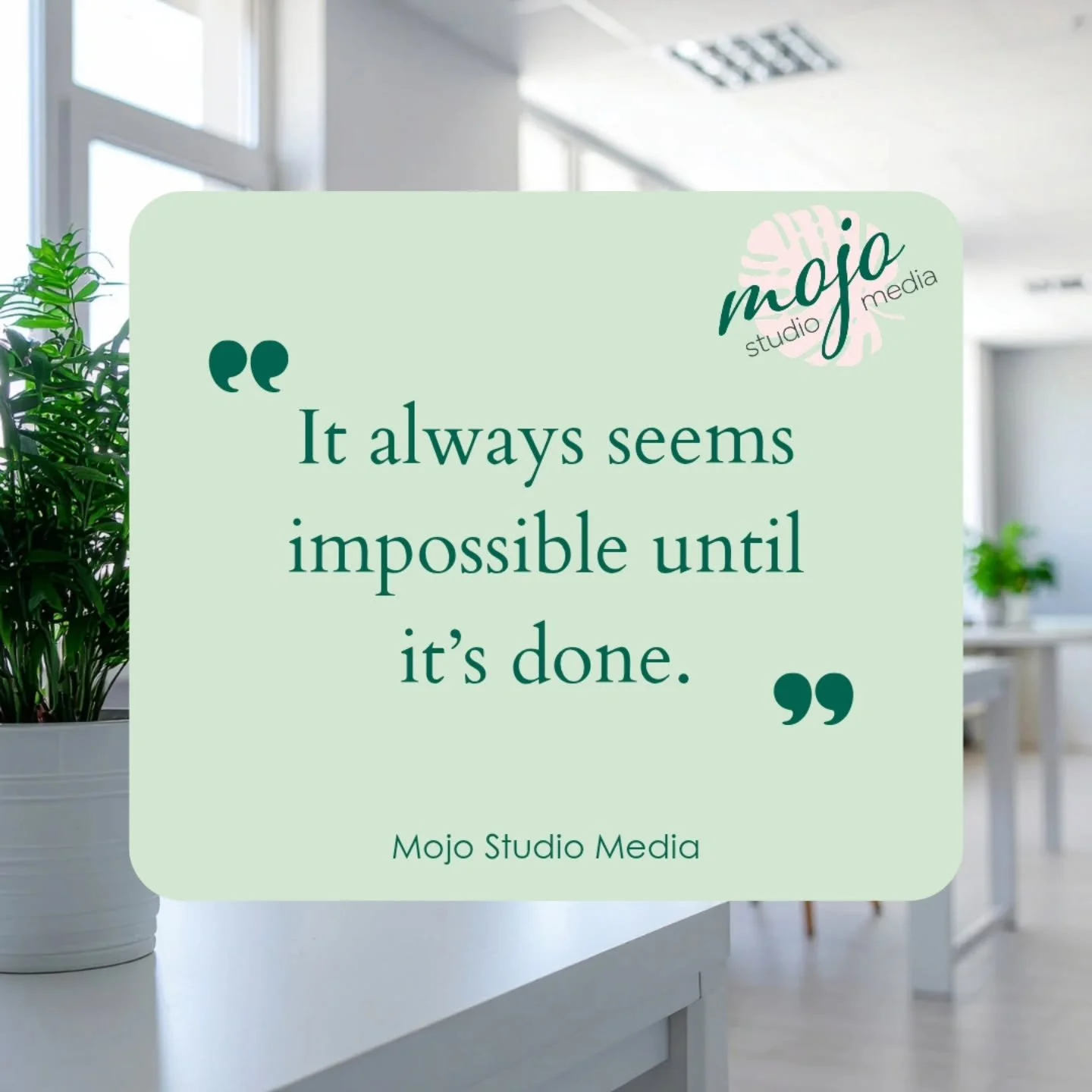 🤍 What&rsquo;s my favourite quote and why does it mean so much to me?

&ldquo;It always seems impossible until it&rsquo;s done.&rdquo; Nelson Mandela

Like so many business owners, I have moments where the pressure builds, life takes over and certai