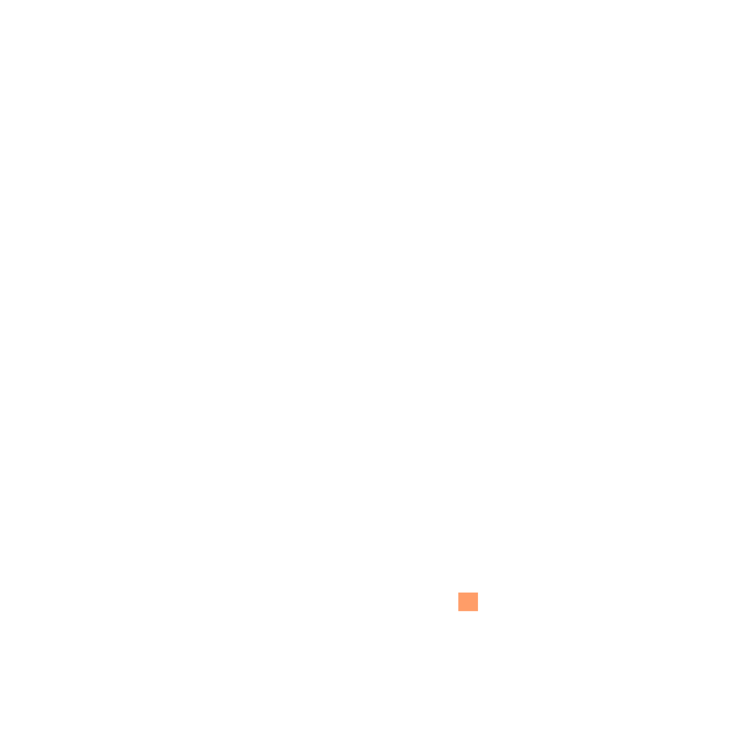 Black background with text in white and gray that says 'Too Many Words' with an orange period at the end.