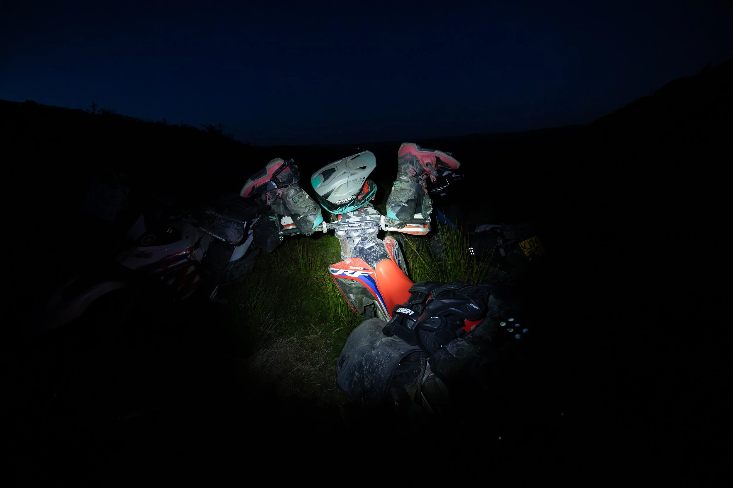 Ben knows how to keep creepy crawlies out of his boots at night. Wales. 2025
