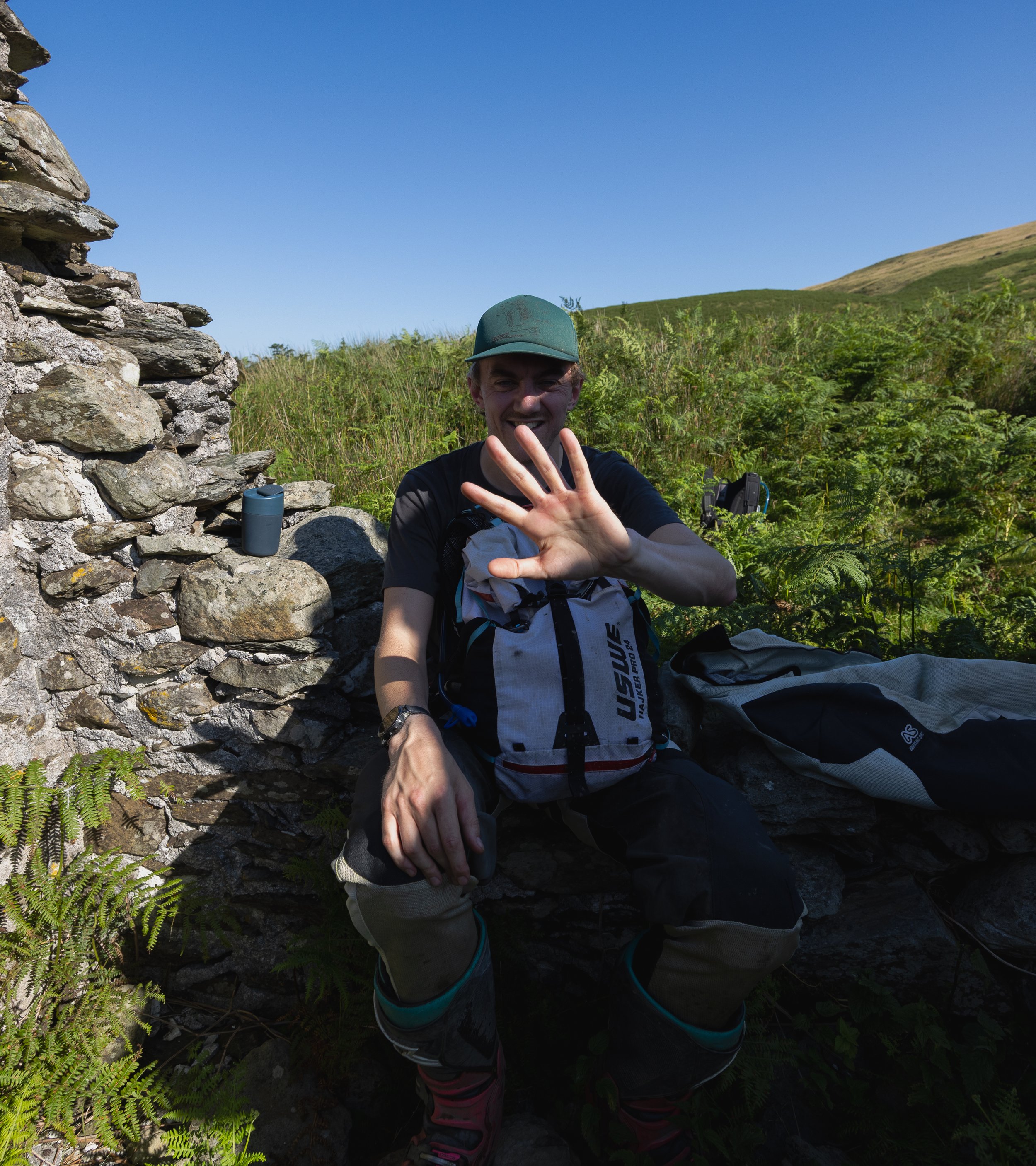 Ben's not been on the bike for about a year. It didn't take long for his hands to blister up. Must ride more!