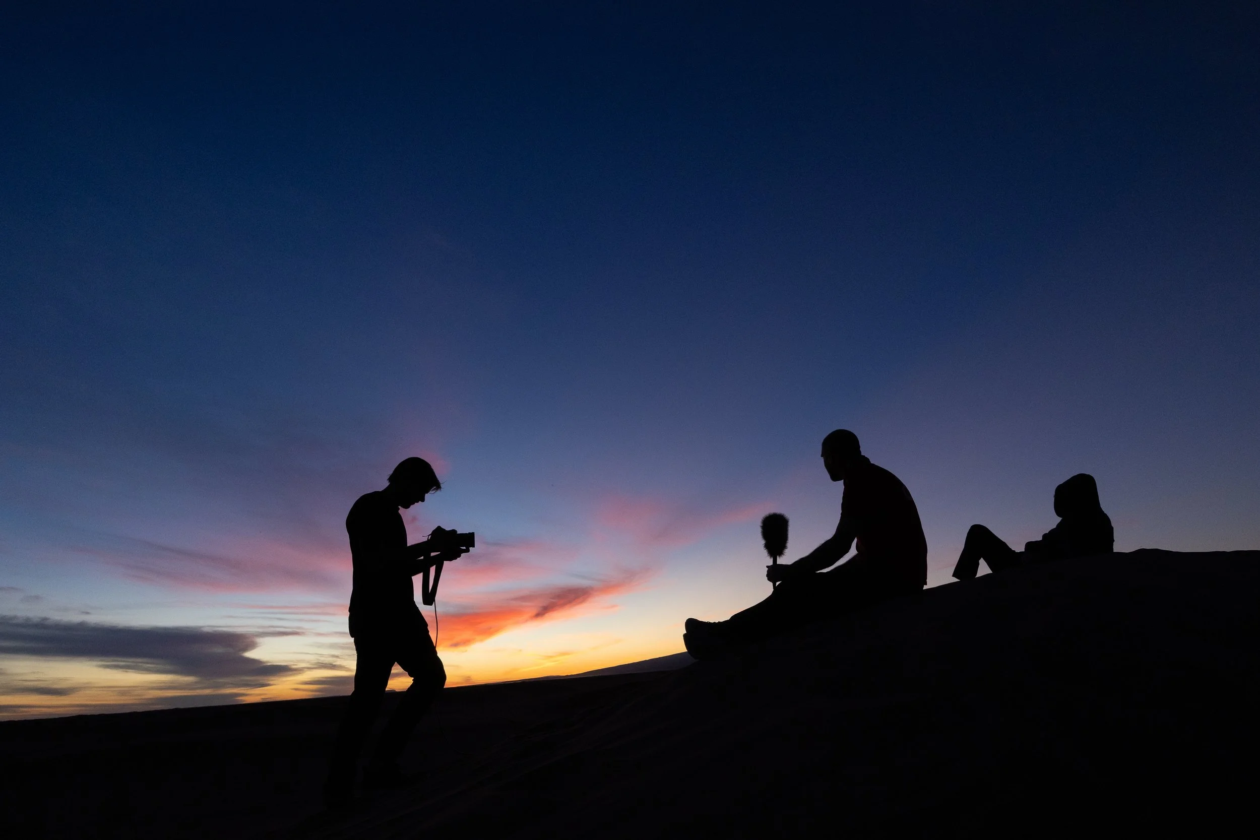 Tom captures some end of day reflections as the sun puts on its final show. It wasn't long before the sky was filled with stars.