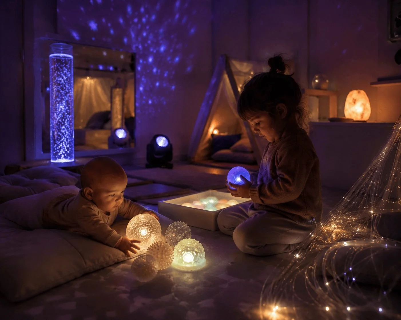 Activité sensorielle : rencontre sensorielle. De 3 mois à 3ans (1h)