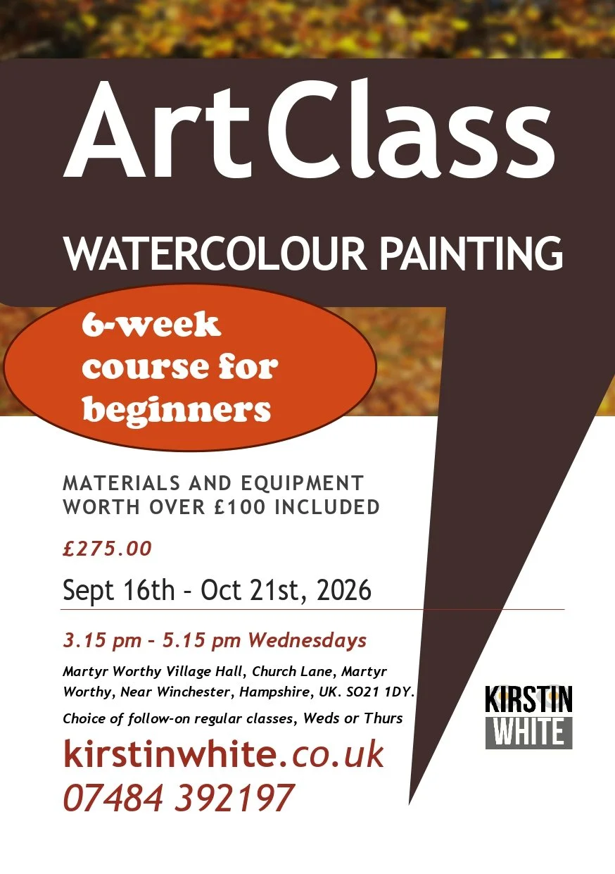 Beginners' Watercolour near Winchester - Starts 16th Sept 2026
