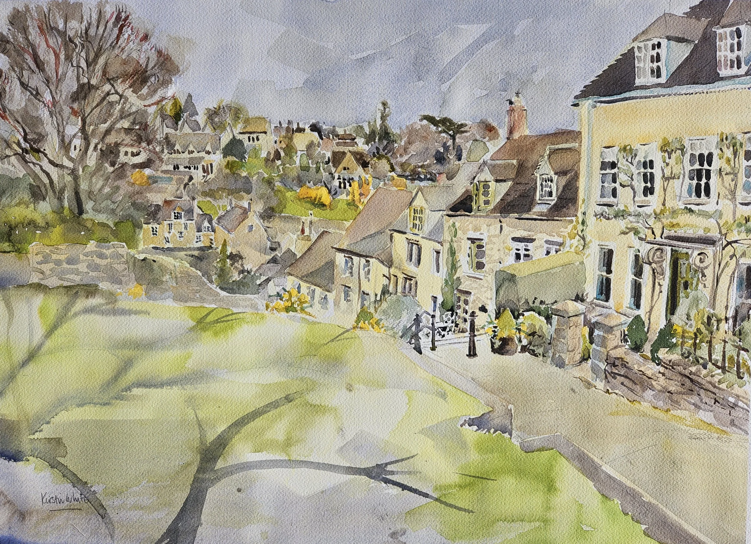 Tetbury. A watercolour by Kirstin White.JPG