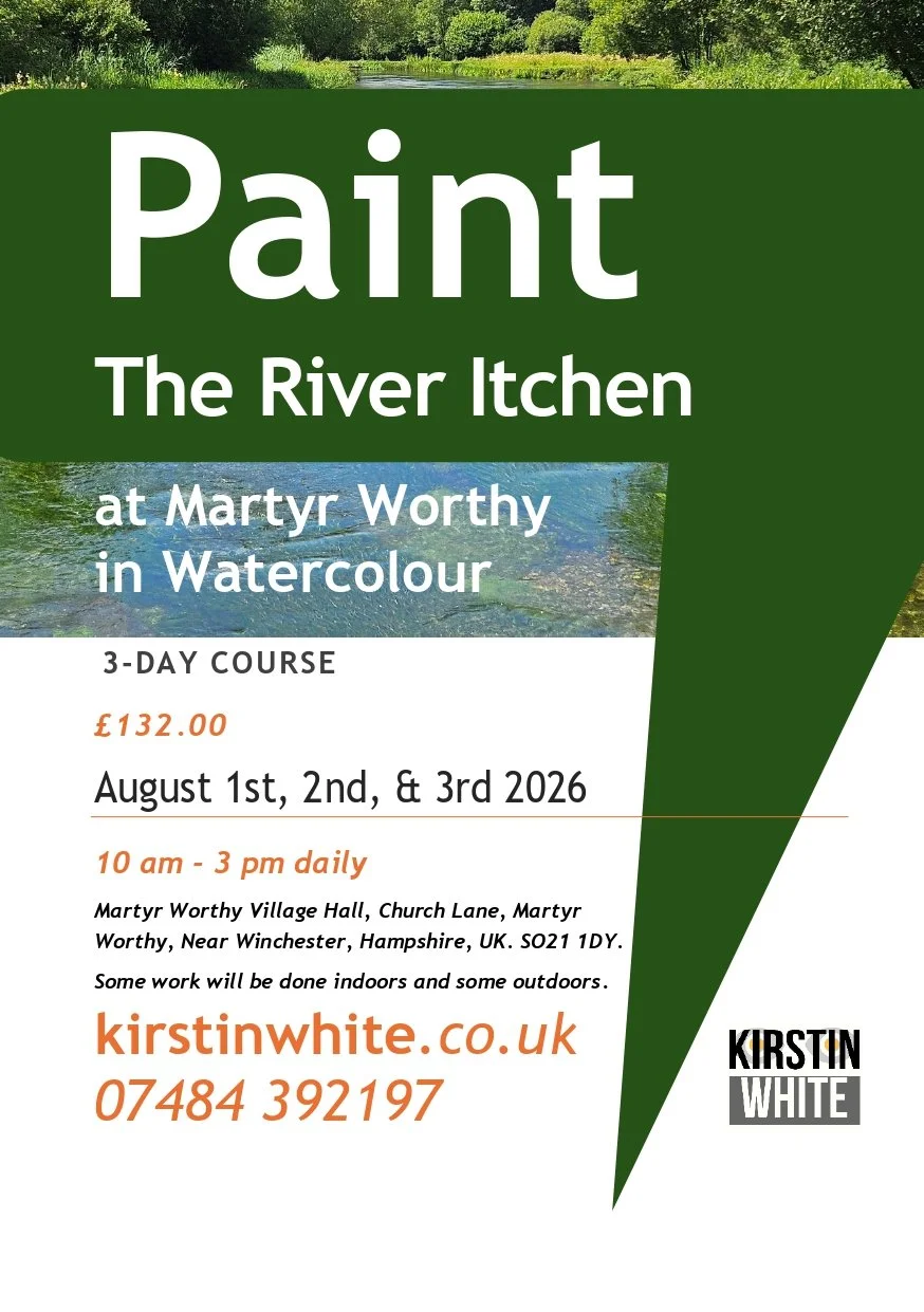 Paint the River Itchen at Martyr Worthy in Watercolour - 3 day course