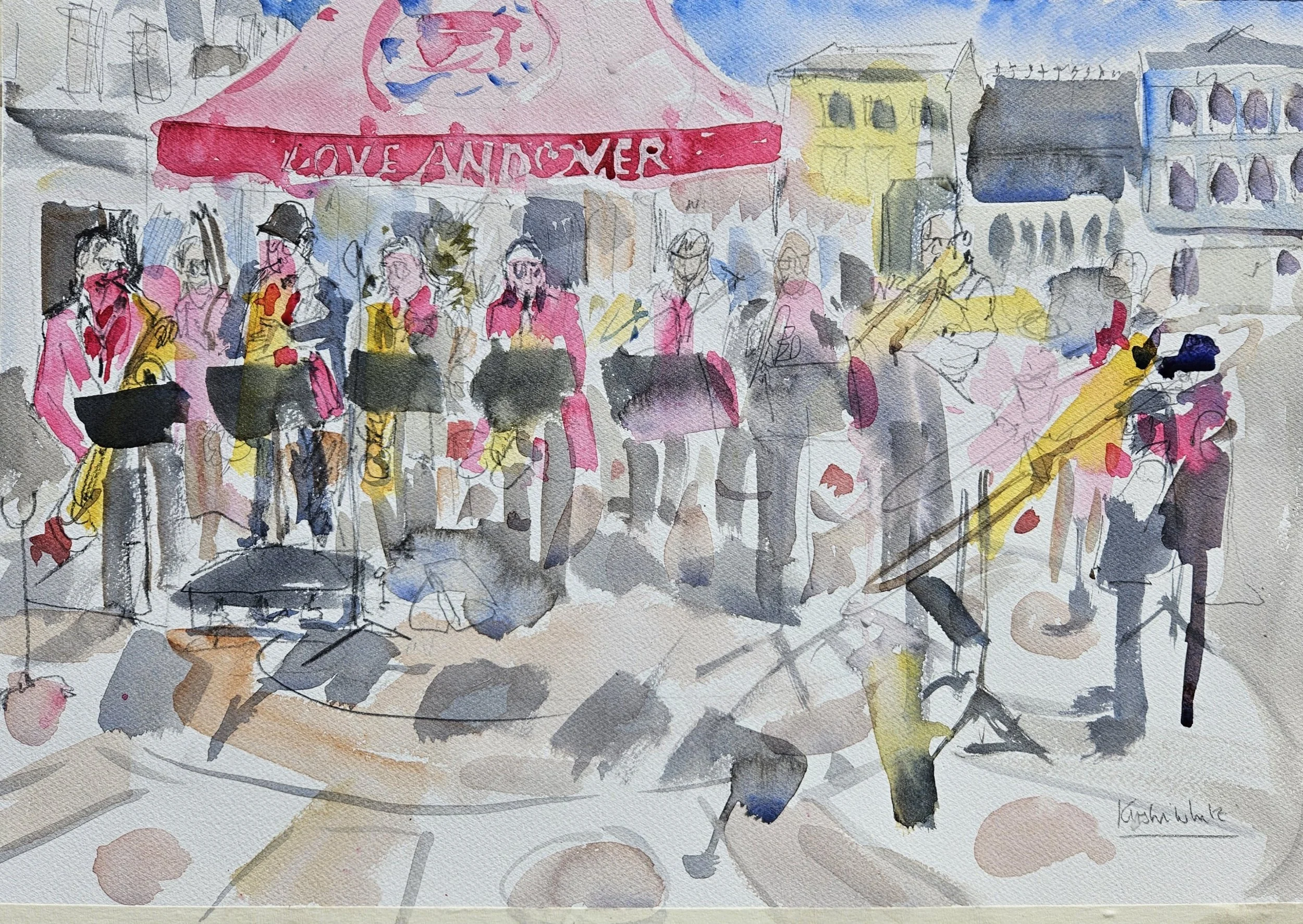 The Little Big Band at Andover Rocks. En plein air sketch.20260328_125226.jpg