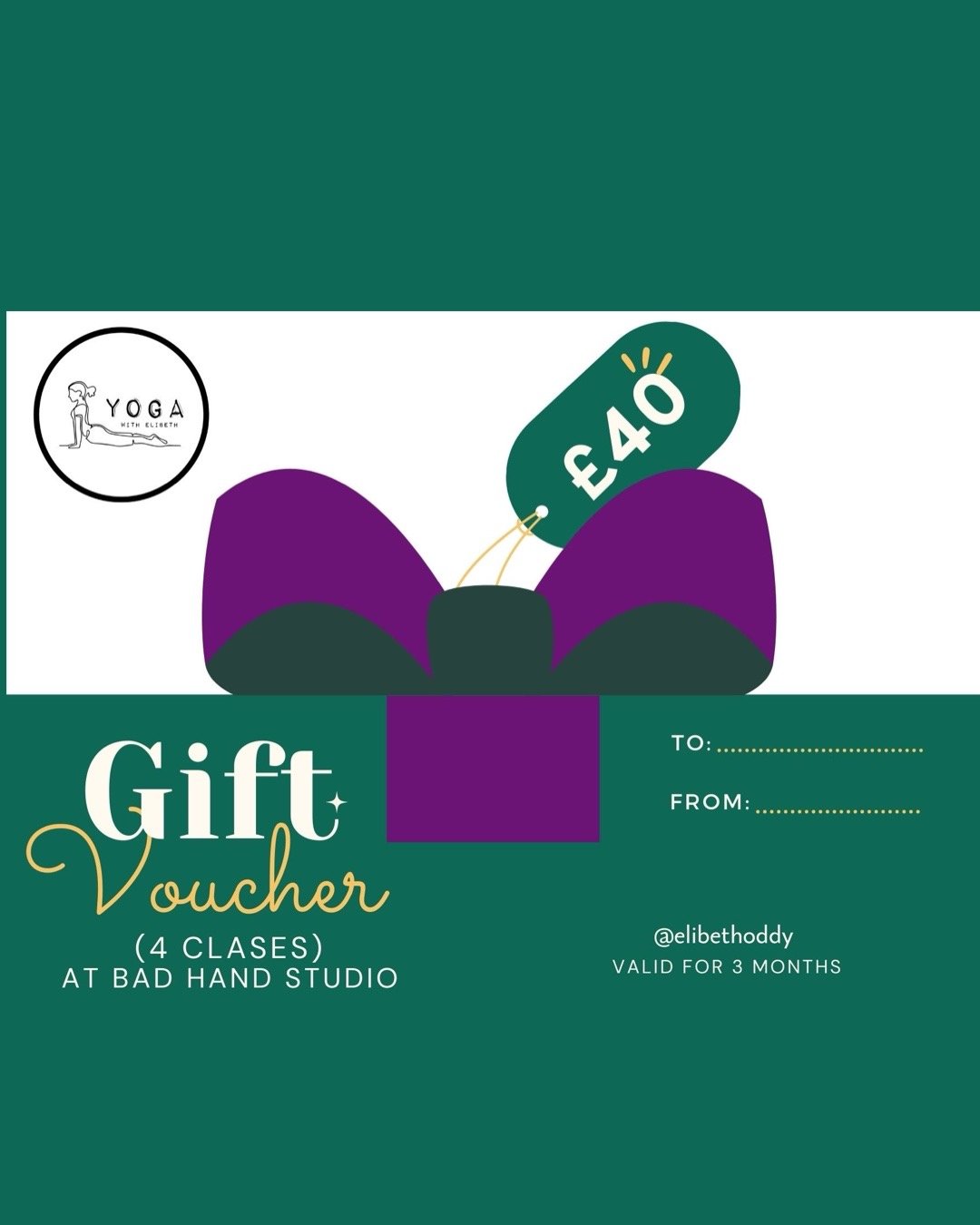 £40 BAD HAND STUDIO CLASSES GIFT CARD