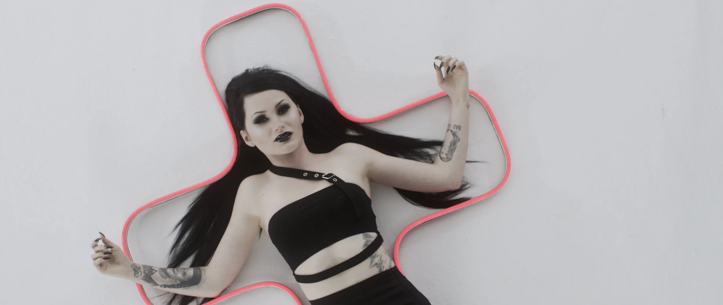 woman laying on the floor