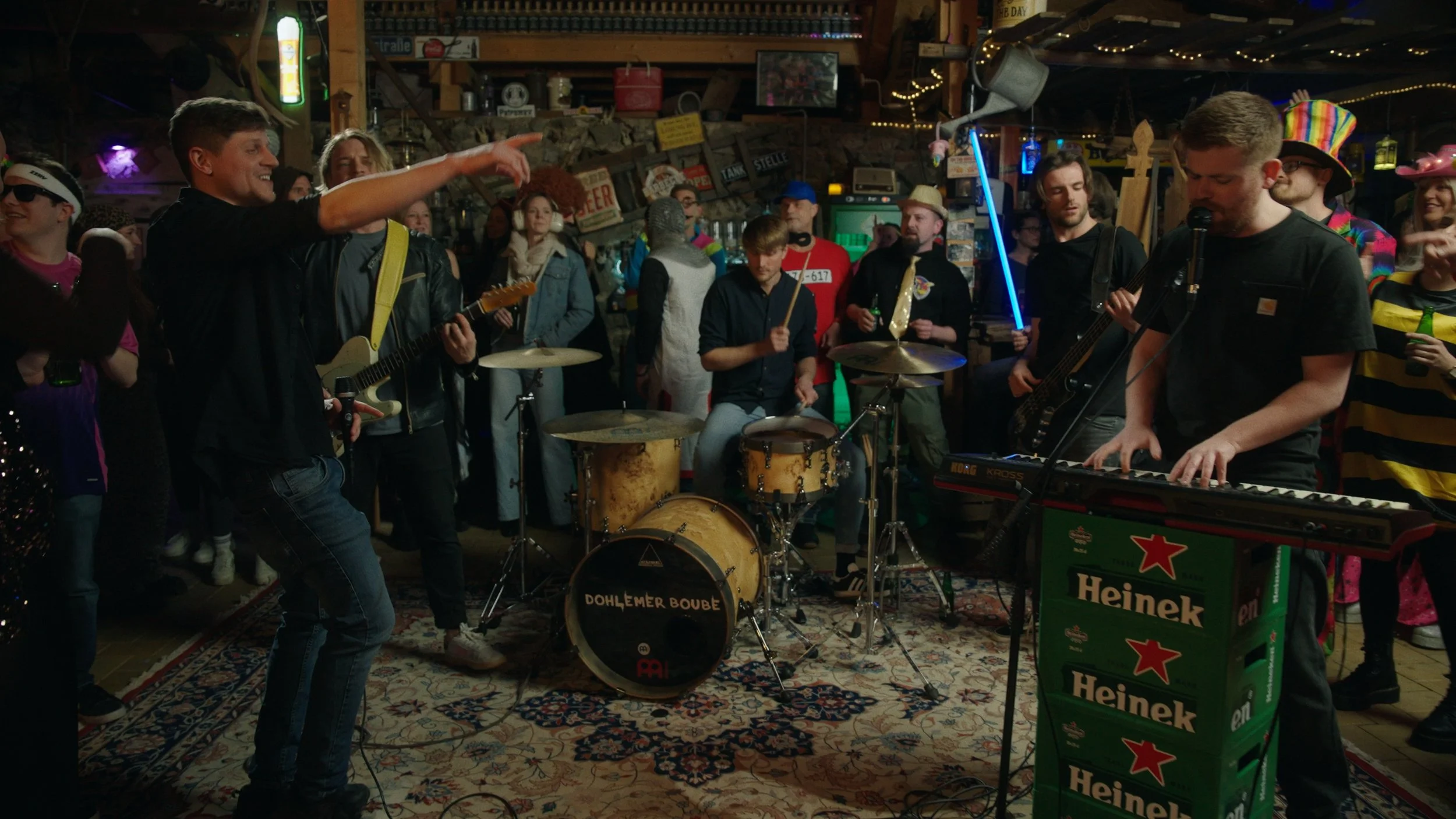 musicians playing a concert