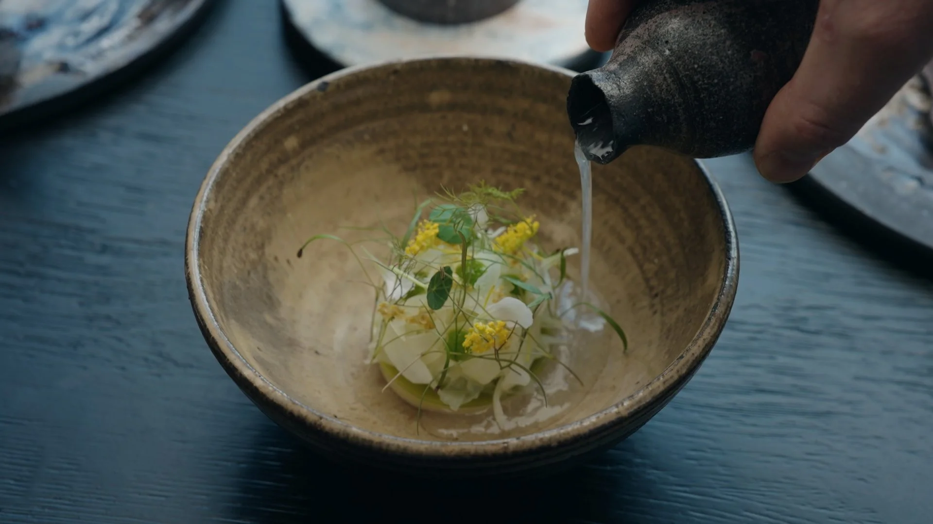 luxuriöses Gericht wird zubereitet