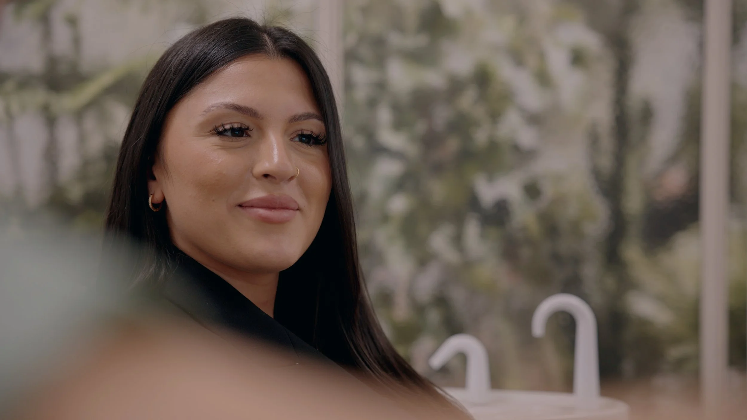 patient looking on screen