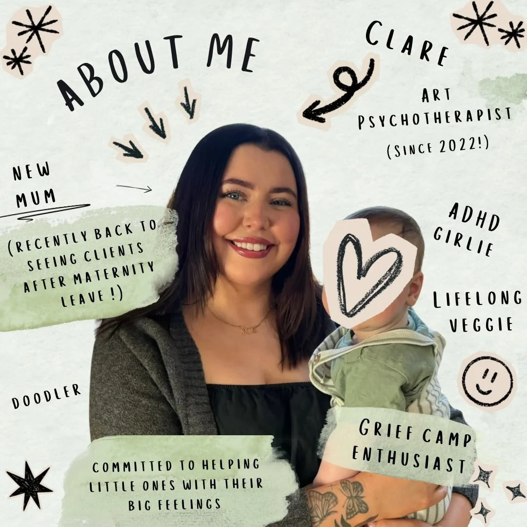✨ So I just realised today that I&rsquo;ve never introduced myself on here&hellip;

Hi! I&rsquo;m Clare, an Art Psychotherapist working independently across schools (mainstream, special and EOTAS), community settings and private practice in Belfast.
