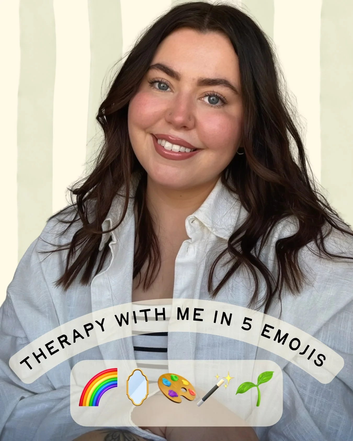 Inspired by @earnest.therapy - I&rsquo;ve loved seeing everyone&rsquo;s take on this trend! It was so hard to only pick 5, but here are my picks: 

🌈 Acceptance - Therapy that is welcoming to all kinds of people, and welcomes all kinds of feelings. 