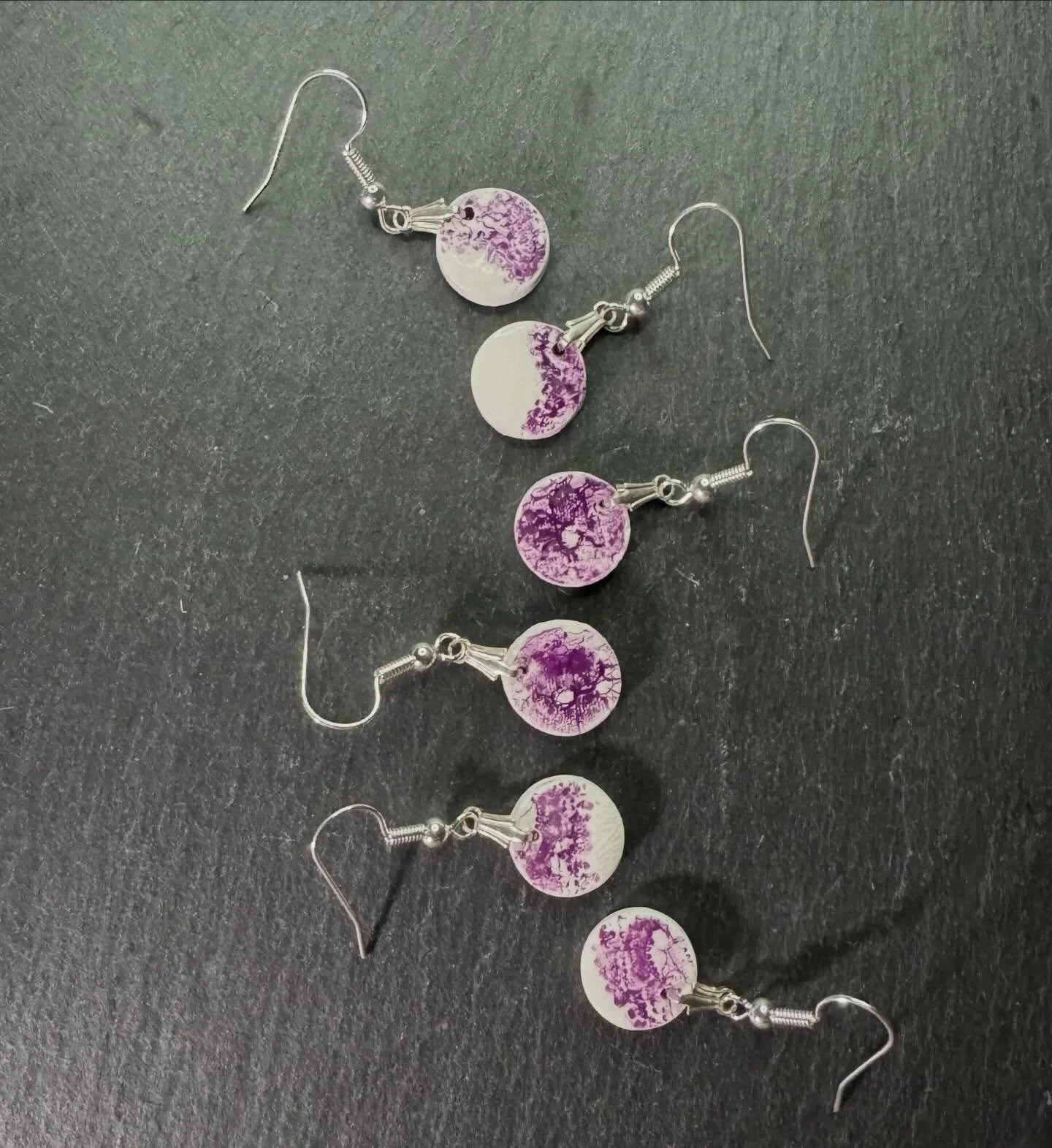 THIS WEEKS COLOUR IS VIOLET. 
Thread and Trace
Impressions of lace, held in porcelain.

Inspired by the heritage of Nottingham lace and the beauty of handmade craft, this jewellery range captures the subtle interplay between texture, tone, and light.