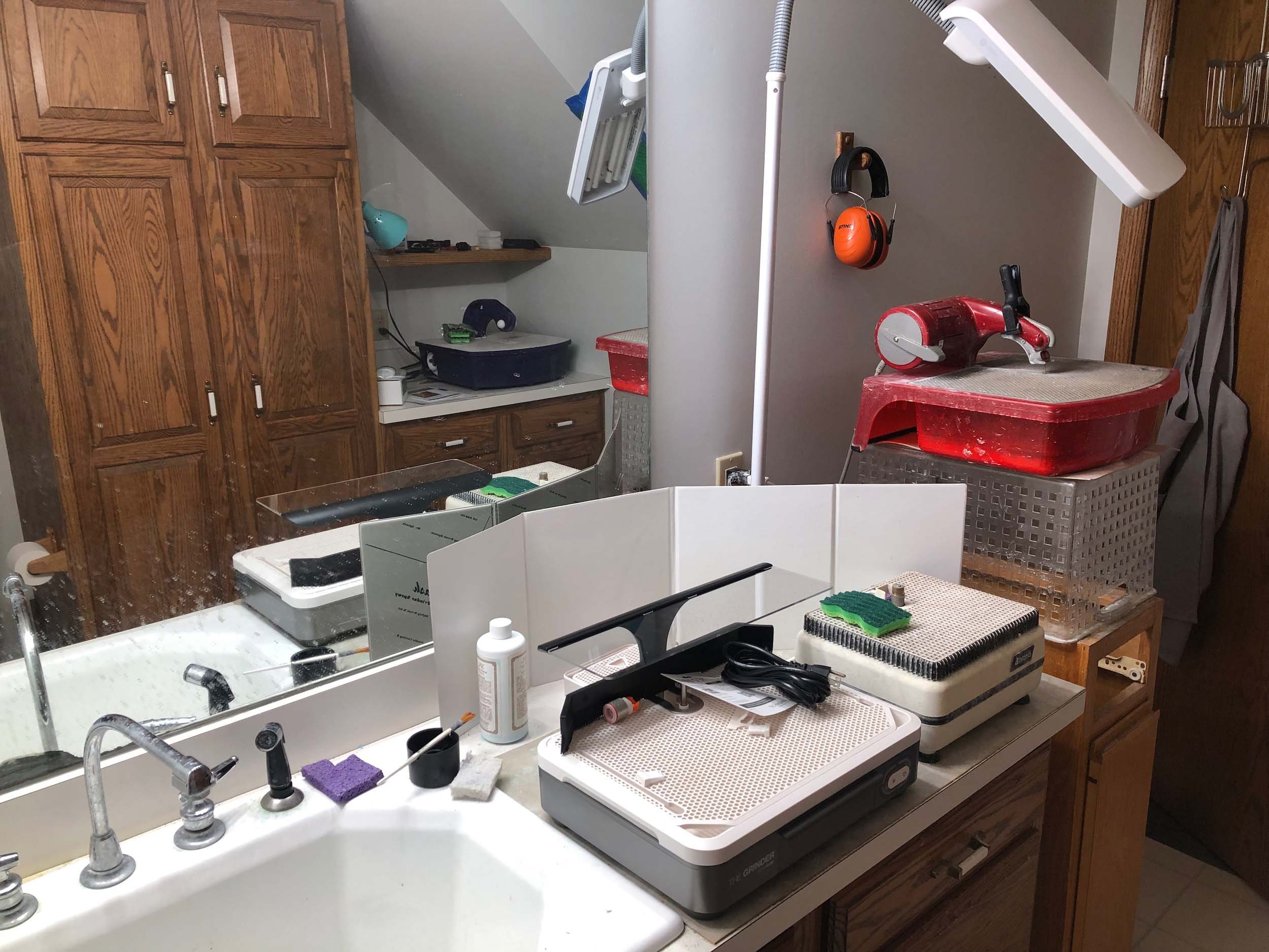 State College PA (2022-now): the basement bathroom