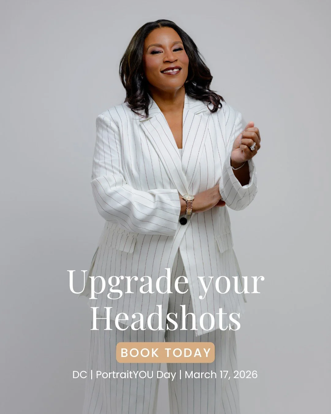 Hello DMV! I have just 3 spots left for my upcoming PortraitYOU Day in Dupont Circle on Tuesday, March 17!

If you have to pause too long to remember when you last updated your headshot, friend, it is time!

You, too, can get the upgrade, like this d
