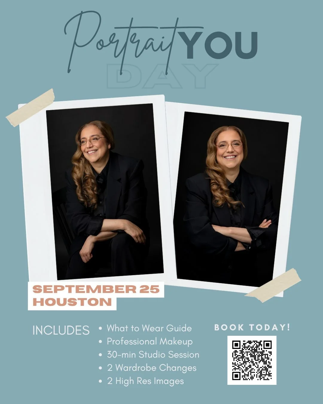 📣 There is ONE SPOT LEFT for PortraitYOU Day in Houston on September 25. 

Sometimes, the photo you have no longer reflects the person you&rsquo;ve become. This is your chance to update your headshots, refresh your personal brand, and create portrai