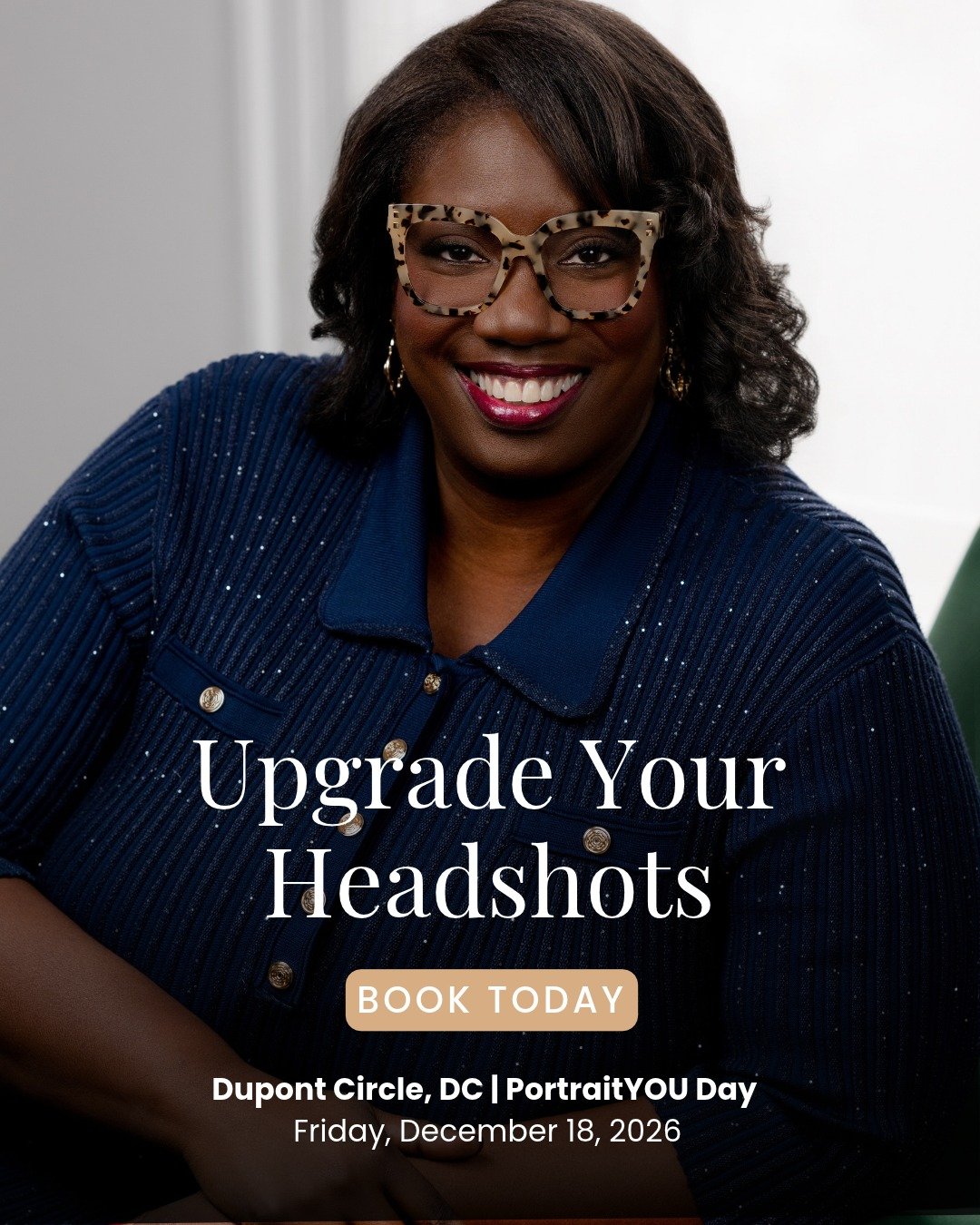 DC, I'm coming back ONE LAST TIME in 2026! 📸✨

Ready to upgrade your headshots and step into 2027 with confidence?

PortraitYOU Day is coming to Dupont Circle on Friday, December 18, and I have just 3 SPOTS LEFT!

This is your opportunity to enjoy a
