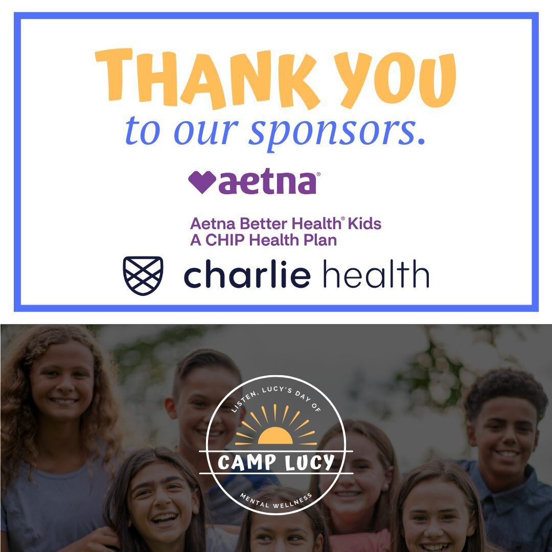 Camp Lucy would not be possible without some incredible sponsors and today we want to shout out two of them!

Aetna Health (@aetna) is dedicated to helping people achieve health and financial security by providing easy access to safe, cost-effective,