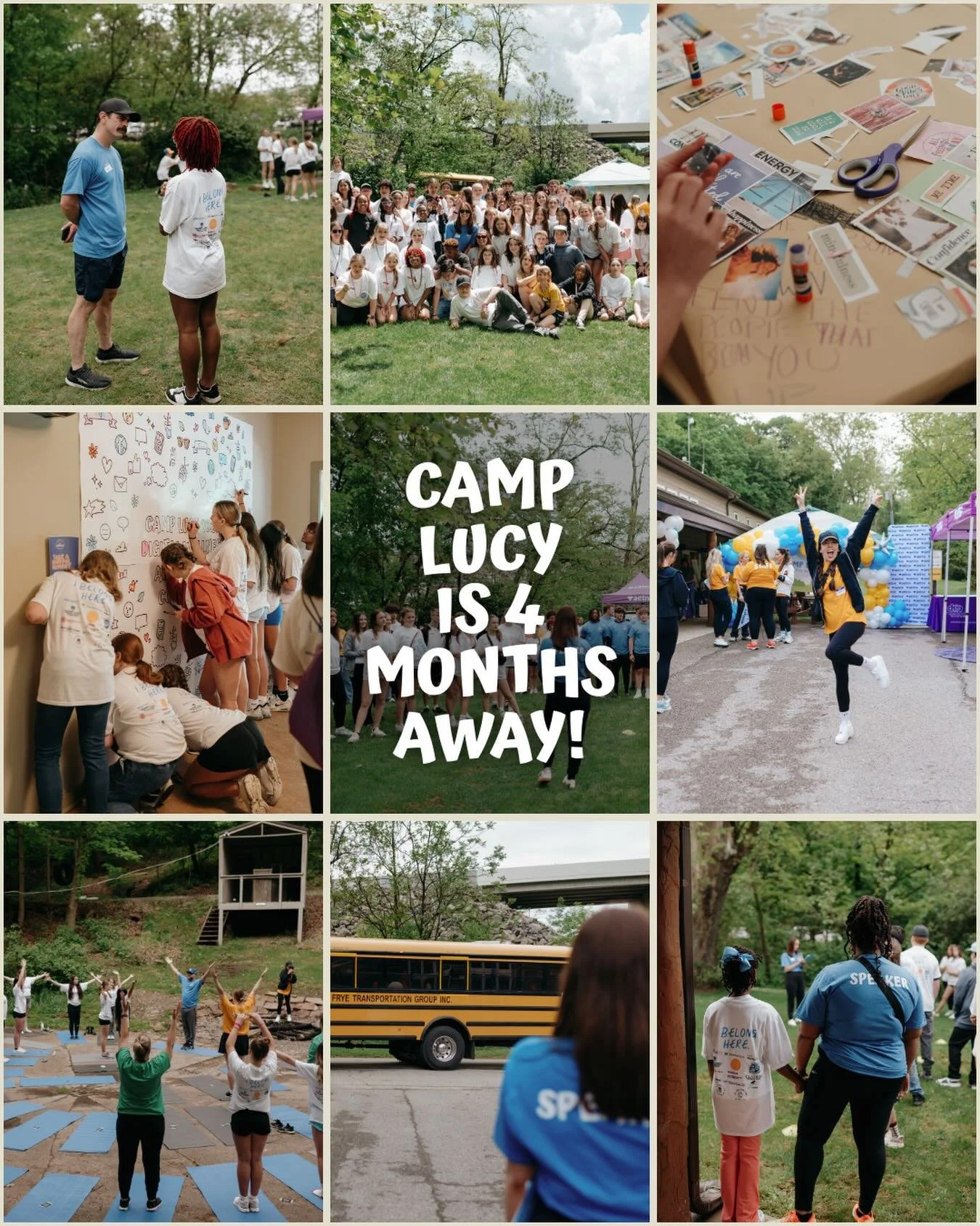 It's wild to say it,  but Camp Lucy is just four months away! 

We've been working away planning speakers, activations, brainstorming t-shirt designs, confirming vendors, and most importantly... securing donations and sponsorships to make sure that t