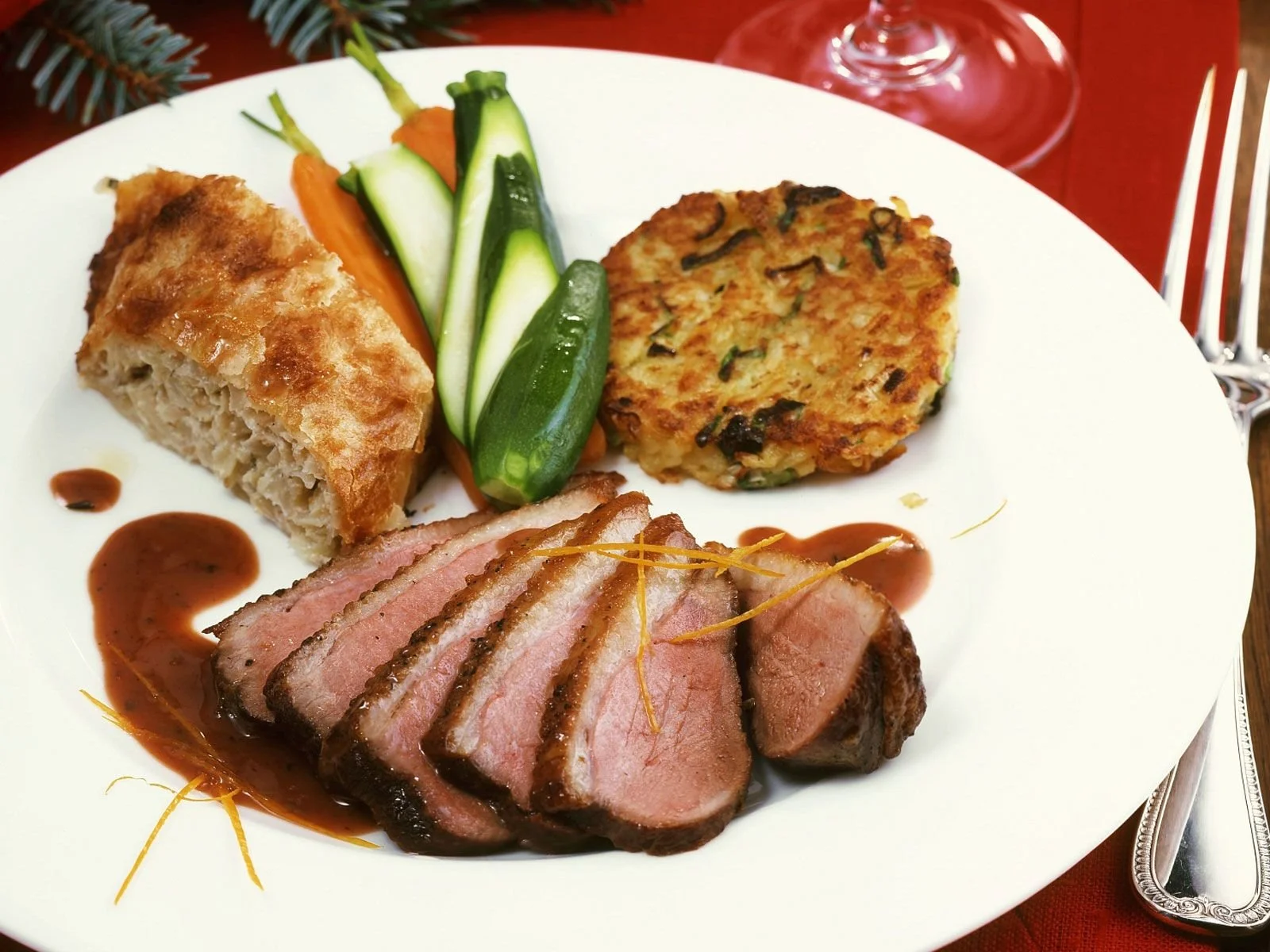 Roast Duck Breast with Orange Sauce