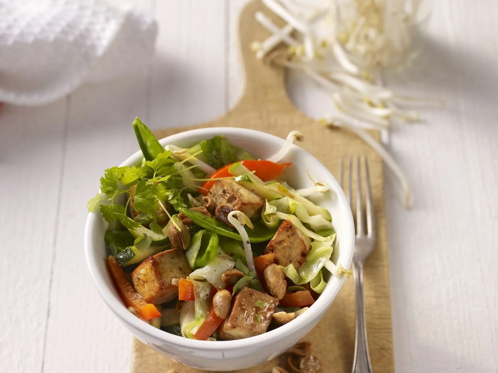 Tofu and Mixed Vegetable Stir-Fry