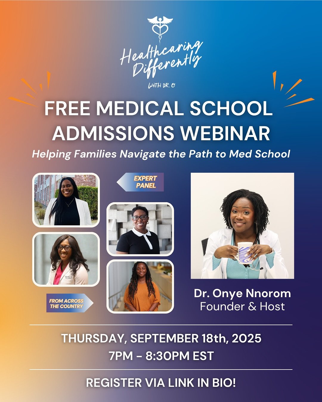 Want to be a doctor? Your journey starts here — and your parents should be part of it.
Whether you’re a student dreaming of med school or a parent wondering how to help, this free national webinar is for you.
🗓 Wednesday, September 18