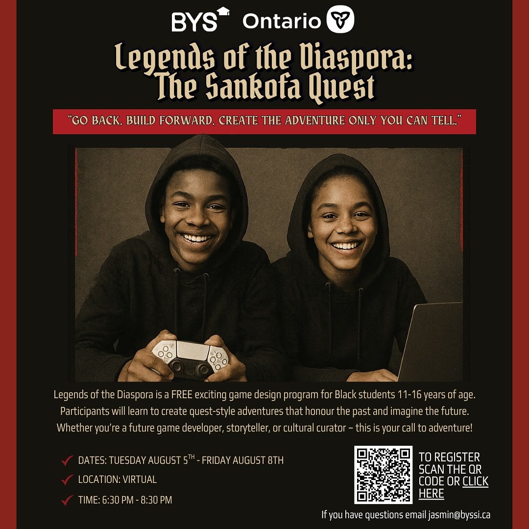 🎮✊🏽 Are you a young Black innovator ready to explore the world of tech and storytelling? Our FREE virtual summer programs are here to empower Black, African, and Caribbean youth to level up in math and game design!
🔢 Math Enrichment Program (Grad