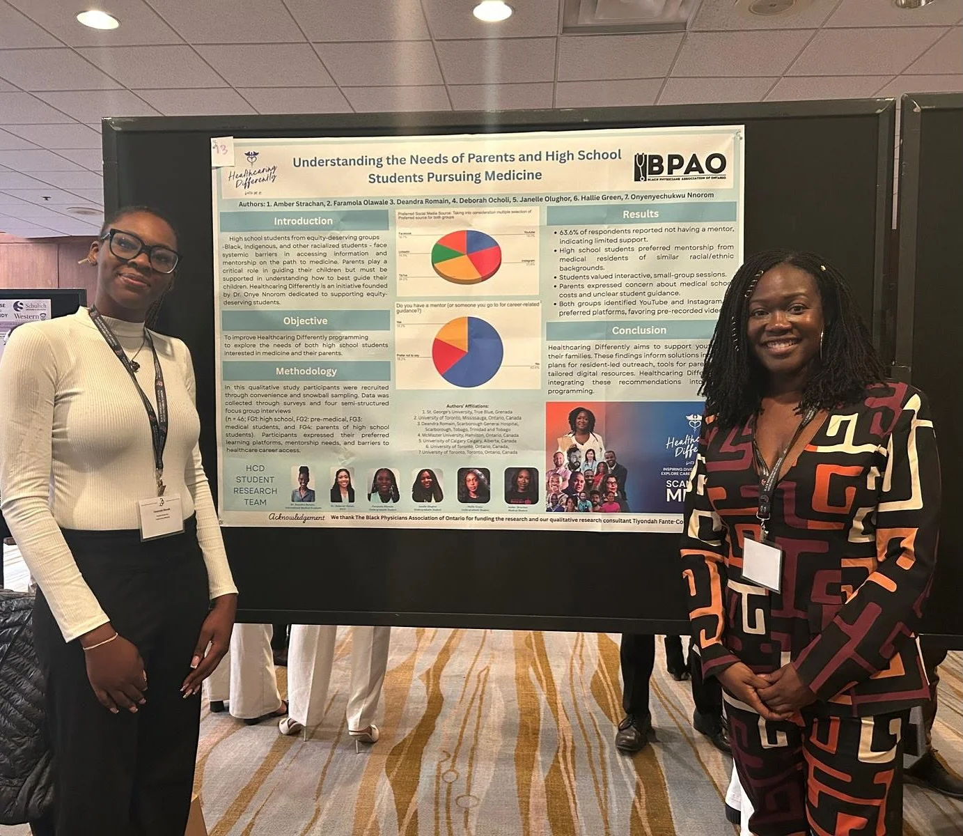 Shout out to the @healthcaringdifferently research/focus group team! @faramxla represented us beautifully at the Black Physicians of Canada conference on Saturday October 25!!
#research #medicalresearch #healthcaringdifferently #medicalschool #meds
