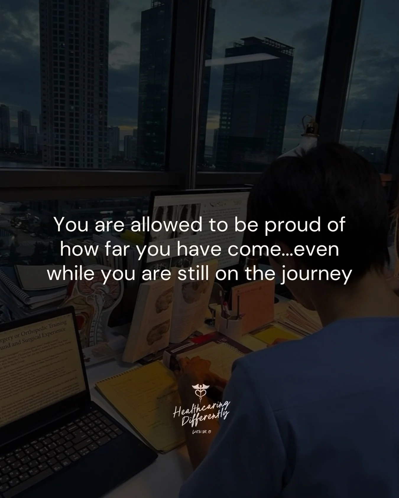 Proud of the progress and committed to the journey.
#InspirationalQuote #MedicalSchool #MedicalSchoolMotivation #MondayMotivation