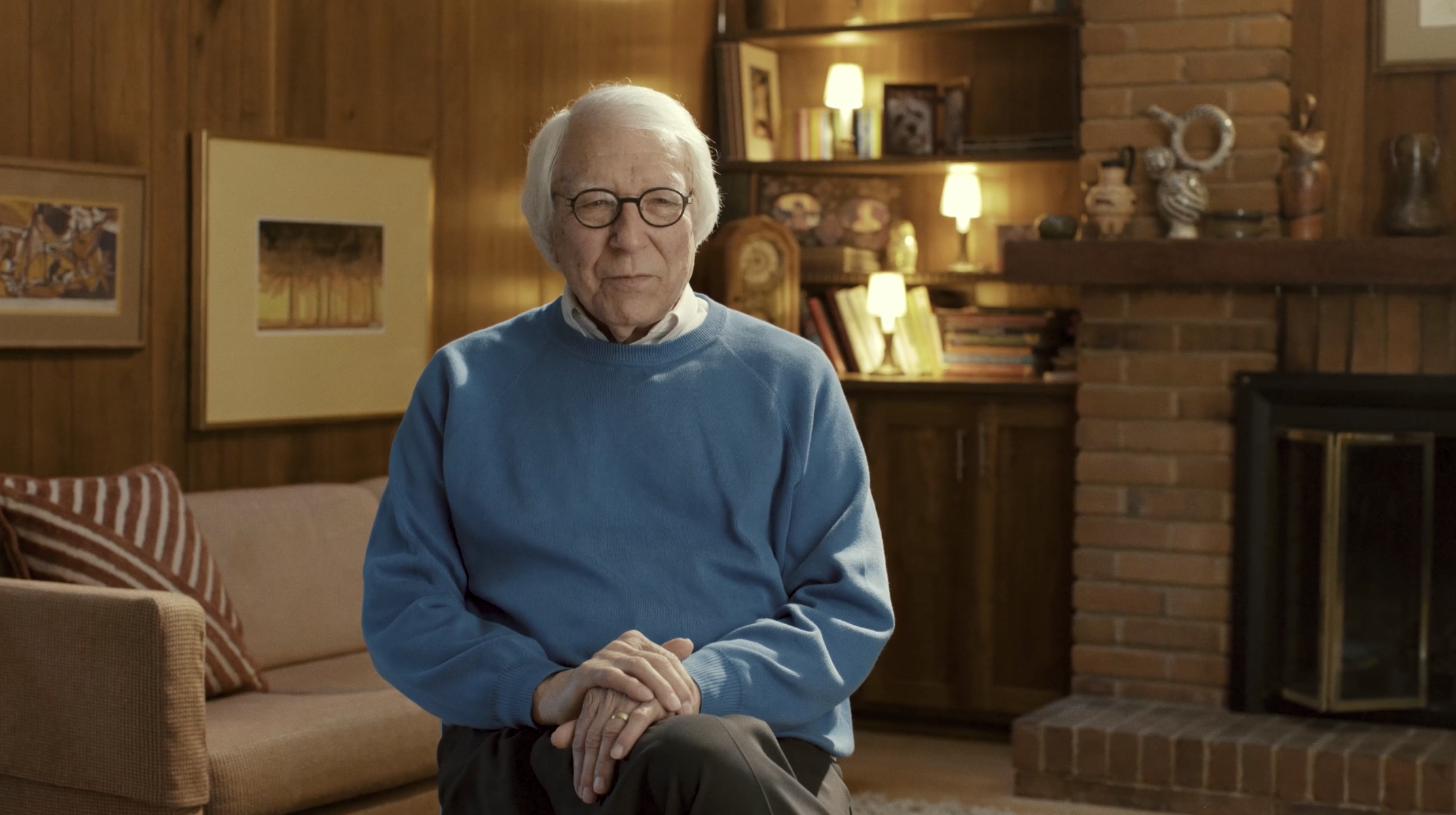 Cinematic interview of a gentleman for a biography documentary, filmed with Emmy-winning production quality.