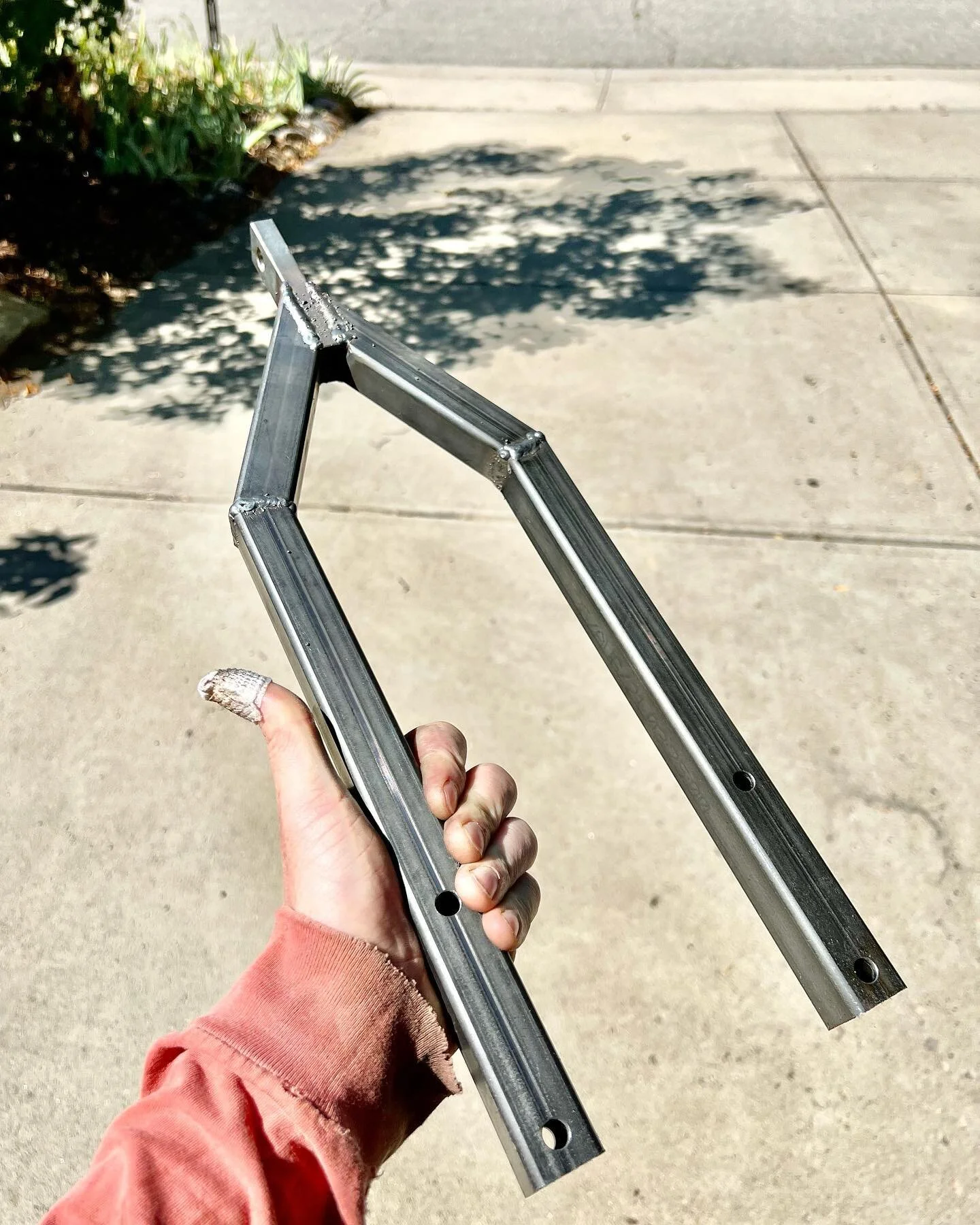 This is my first go at some steel fabrication work. I cut the angles with a angle grinder, definitely going to need to figure out the best way to cut those more accurately, but the end product turned out great. I really love my new welder and it seem