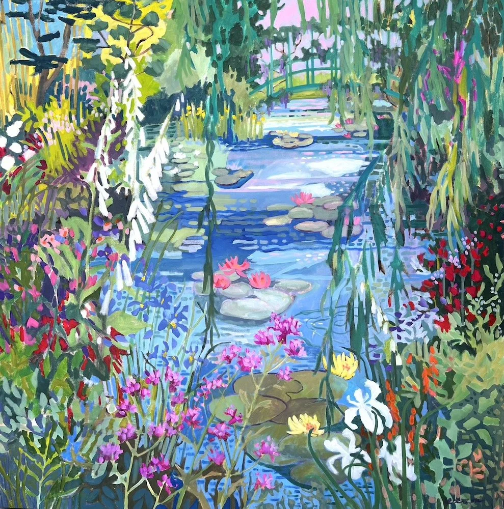 Monet's Lilypond 48x48 acrylic.jpeg